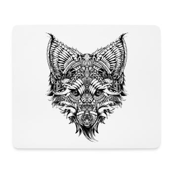 Animaux Tribal Fox Design Fox | Hommes femmes - Tapis de souris (format paysage) - blanc - Devant