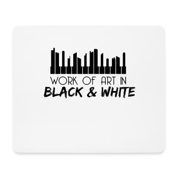 Piano - Mouse Pad (horizontal) - white - Front