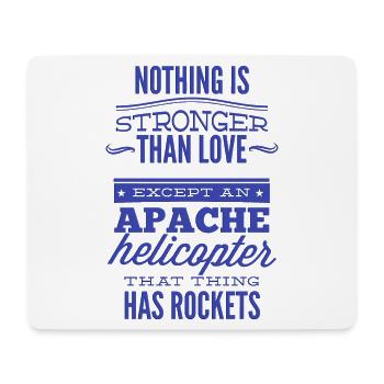 Nothing Is Stronger Than Love - Mouse Pad (horizontal) - white - Front