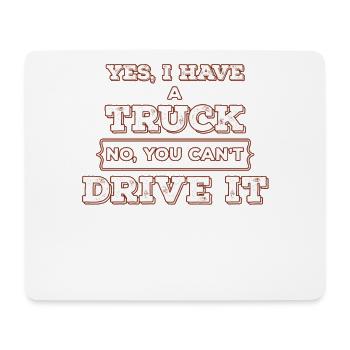 Camion camion voiture - Tapis de souris (format paysage) - blanc - Devant