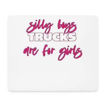 Camion camion voiture - Tapis de souris (format paysage) - blanc - Devant