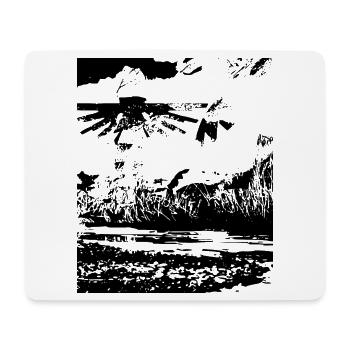 Angelus Fantasy Black Art Design - Tapis de souris (format paysage) - blanc - Devant