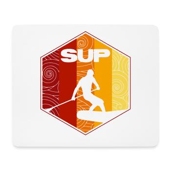 SUP Surf - Tapis de souris (format paysage) - blanc - Devant