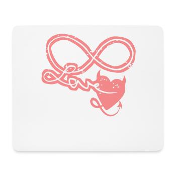 Unendlichkeitszeichen forever in Love! - Mousepad (Querformat) - Weiß - Vorne