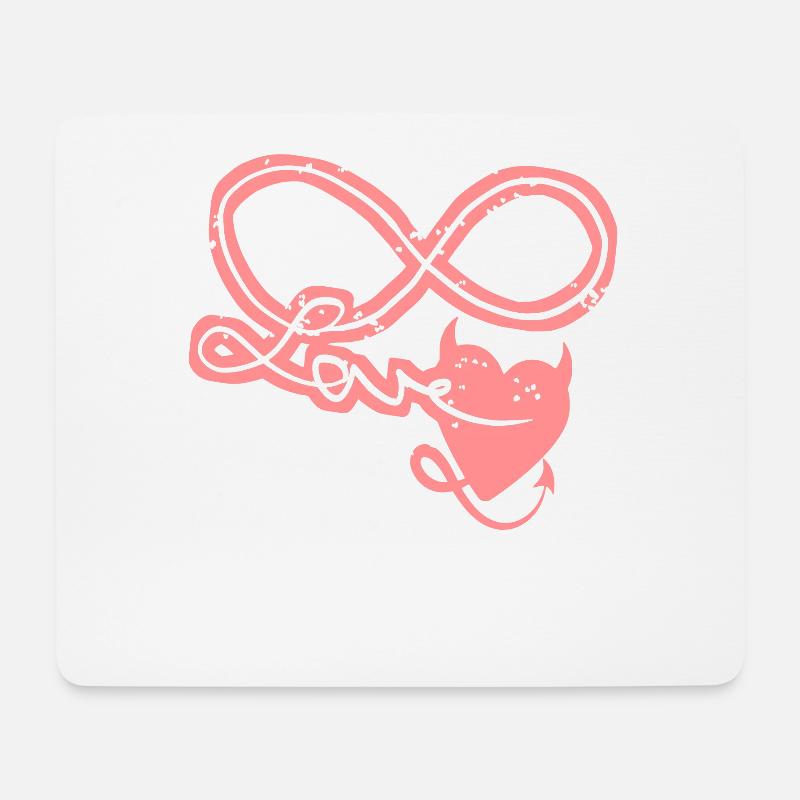 Unendlichkeitszeichen forever in Love! - Mousepad (Querformat) - Weiß