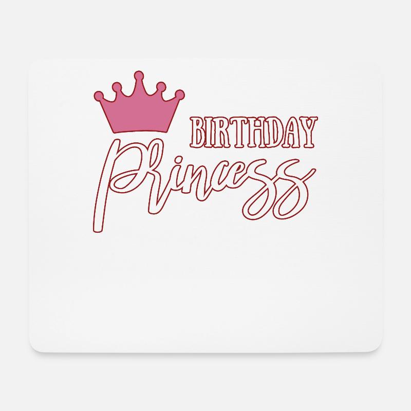 Joyeux anniversaire - Tapis de souris (format paysage) - blanc