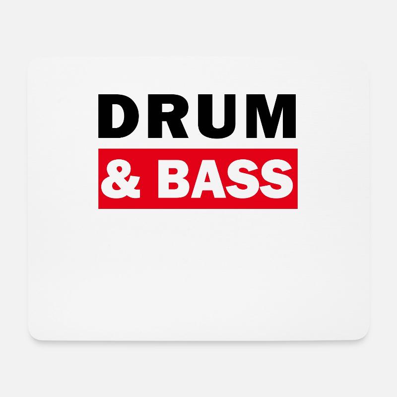 DbB Drum And Bass - Mousepad (Querformat) - Weiß