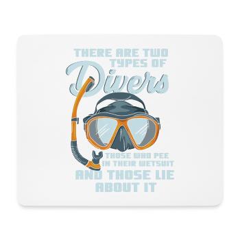 Scuba Diving - Mouse Pad (horizontal) - white - Front