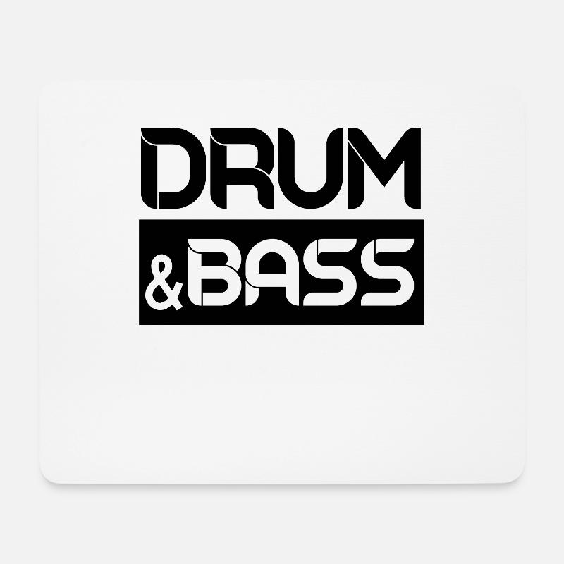 Drum & Bass Drum And Bass DnB Rave - Mousepad (Querformat) - Weiß