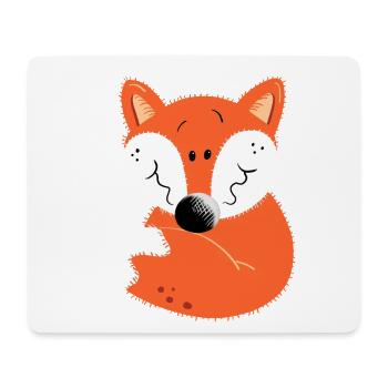 Kleiner Fuchs - Mousepad (Querformat) - Weiß - Vorne
