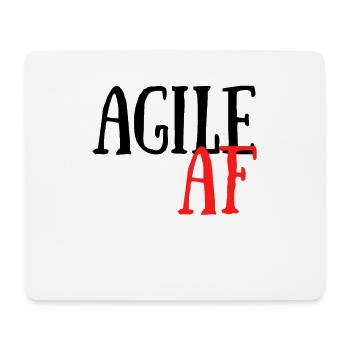 Scrum Agile AF Fun Scrum - Tapis de souris (format paysage) - blanc - Devant