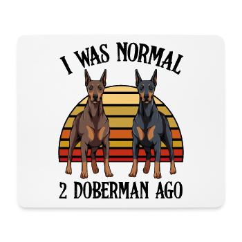 Doberlight Duo at Sunset - Mouse Pad (horizontal) - white - Front