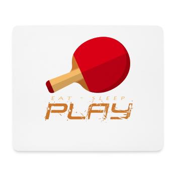 Énergie du ping-pong : Mange, dors, joue - Tapis de souris (format paysage) - blanc - Devant