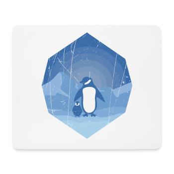 Penguin mother with penguin baby - design - Mouse Pad (horizontal) - white - Front