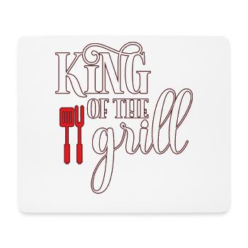 Grillkönig - Mouse Pad (horizontal) - white - Front
