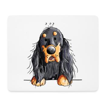 Gordon Setter - Hund - Dog - Comic - Mousepad (Querformat) - Weiß - Vorne