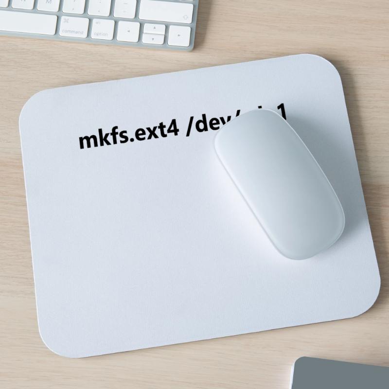 Funny Linux Command Format Hard Disk Linux Mouse Pad (horizontal)