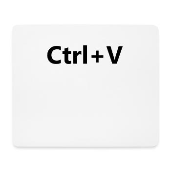 Strg V Familie Partnerlook Copy Paste - Mousepad (Querformat) - Weiß - Vorne
