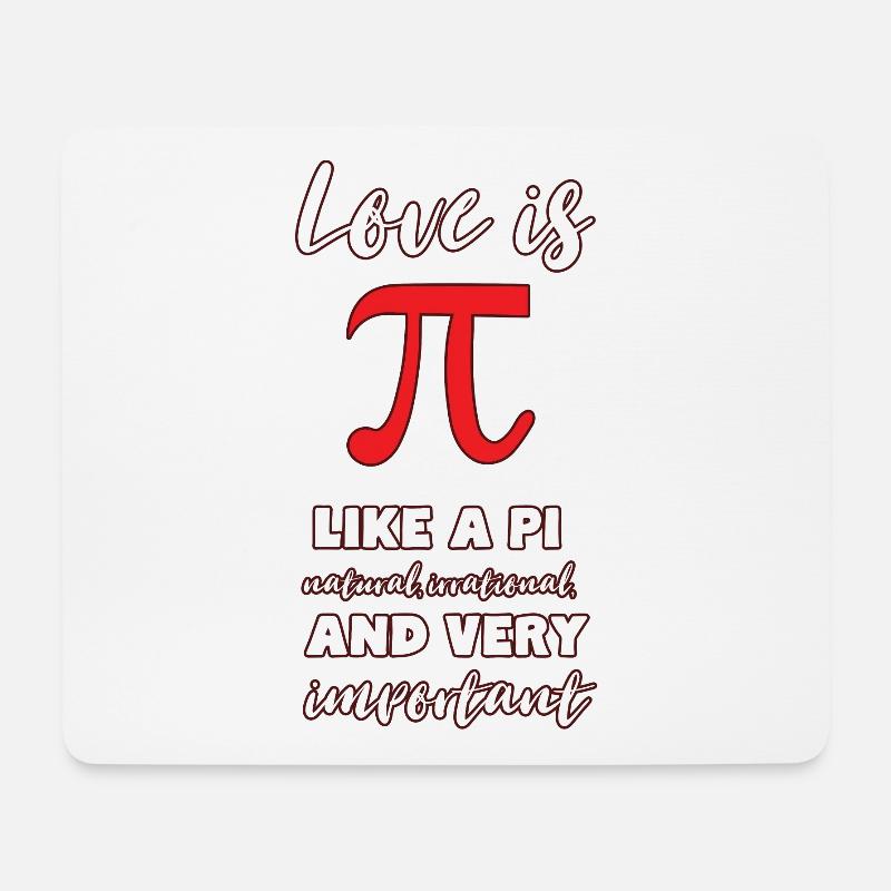 Mathe - Mousepad (Querformat) - Weiß