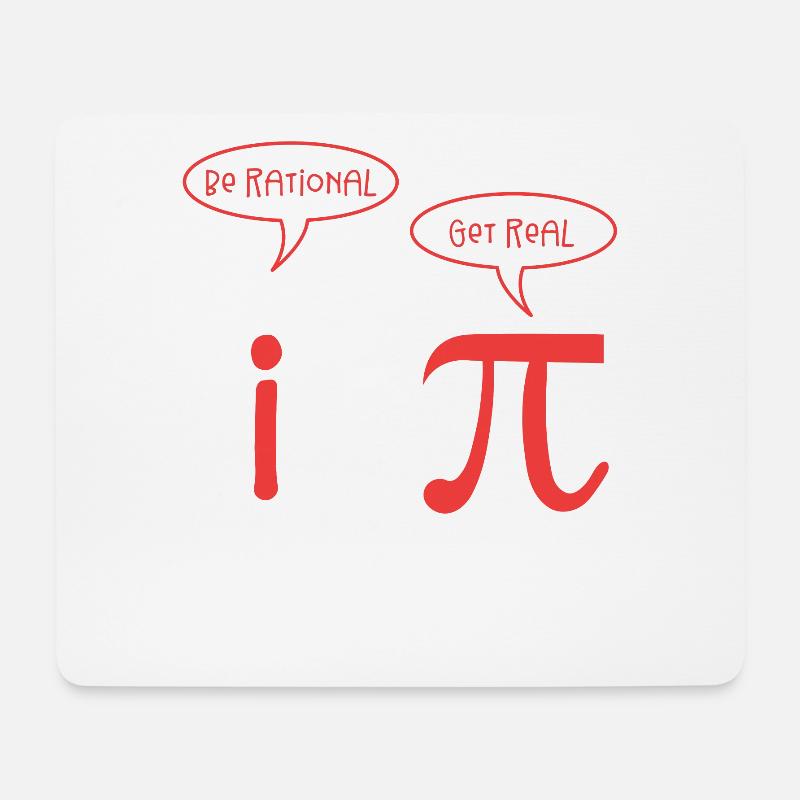 Mathe - Mousepad (Querformat) - Weiß