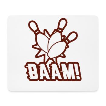 Bowling - Mousepad (Querformat) - Weiß - Vorne