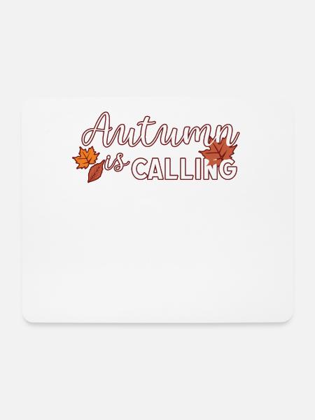 Herbst - Mousepad (Querformat) - Weiß