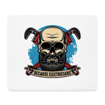 Klempnerhelden Skull Motiv - Mousepad (Querformat) - Weiß - Vorne