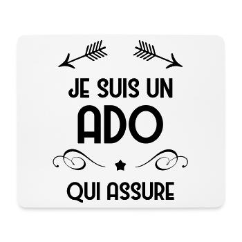 Ado - Adolescent - Adolescente - Famille - Jeune - Mouse Pad (horizontal) - white - Front