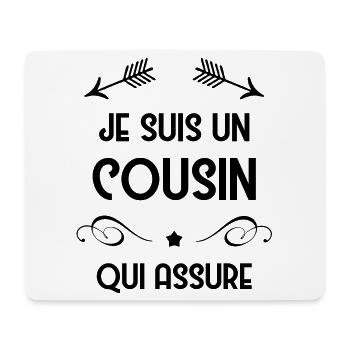 Cousin - Cousine - Famille - Naissance - Bébé - Mouse Pad (horizontal) - white - Front