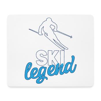 Ski Sport - Mousepad (Querformat) - Weiß - Vorne