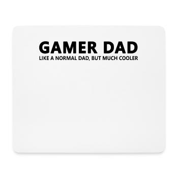 Funny Gamer Papa Gamer Dad - Mouse Pad (horizontal) - white - Front
