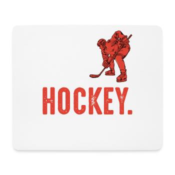 EAT SLEEP HOCKEY REPEAT - Mousepad (Querformat) - Weiß - Vorne