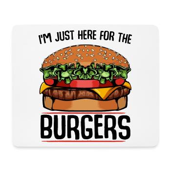 Käseburger Illustration - Mousepad (Querformat) - Weiß - Vorne