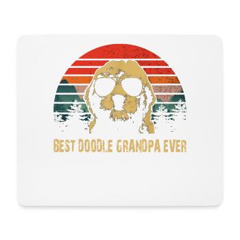 bester Doodle Opa aller Zeiten - Mousepad (Querformat) - Weiß - Vorne