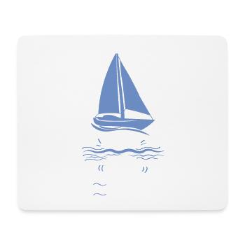Segeln Segelboot - Mousepad (Querformat) - Weiß - Vorne