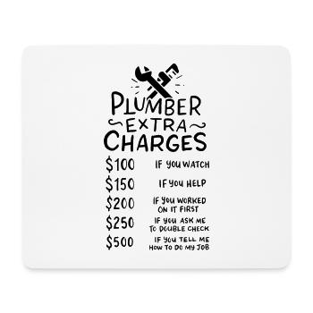 Klempner - Mousepad (Querformat) - Weiß - Vorne