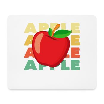 Pop Art Apple Illustration - Mouse Pad (horizontal) - white - Front