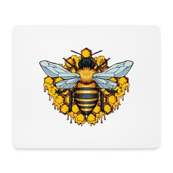 Bee Whisperer with Honeycombs - Mouse Pad (horizontal) - white - Front