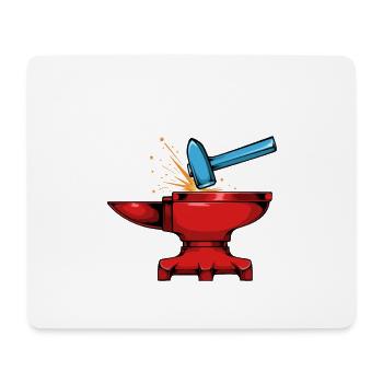 Fusion Forge Force - Tapis de souris (format paysage) - blanc - Devant