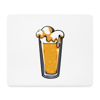 Verre d’épicéa Biermeister - Tapis de souris (format paysage) - blanc - Devant