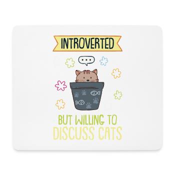 introvert - Mouse Pad (horizontal) - white - Front