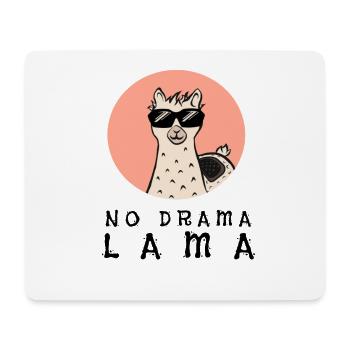 NO DRAMA LAMA - Mouse Pad (horizontal) - white - Front