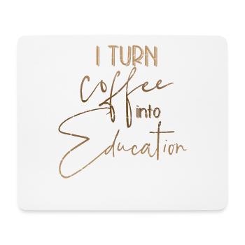 Kaffee - Mousepad (Querformat) - Weiß - Vorne