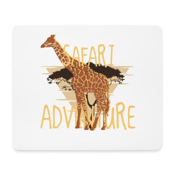Safari Adventure – Giraffe Savanna Vibes - Mouse Pad (horizontal) - white - Front