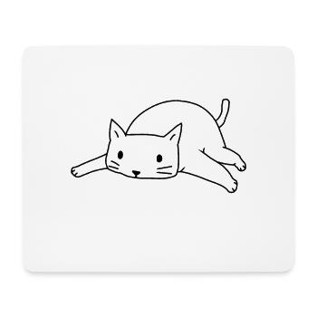 Katze Katzen Kitten - Mousepad (Querformat) - Weiß - Vorne