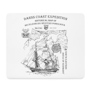 Darss Coast Expedition - historisch - Mousepad (Querformat) - Weiß - Vorne