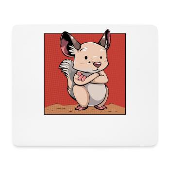 Mon animal spirituel : Souris de dessin animé - Tapis de souris (format paysage) - blanc - Devant