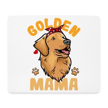 Golden retriever - Tapis de souris (format paysage) - blanc - Devant