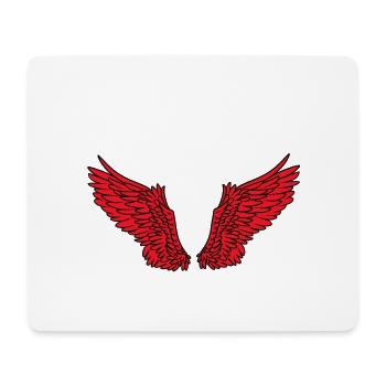 Ailes Ailes d’ange Ange céleste Satan Diable - Tapis de souris (format paysage) - blanc - Devant