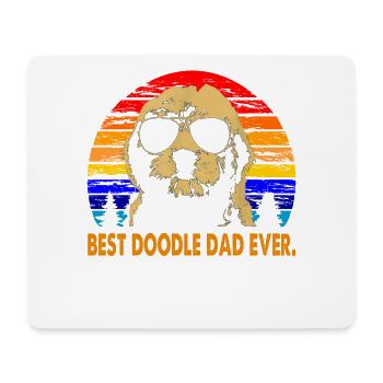 Mens Vintage Goldendoodle Dad Bester Doodle Dad aller Zeiten - Mousepad (Querformat) - Weiß - Vorne